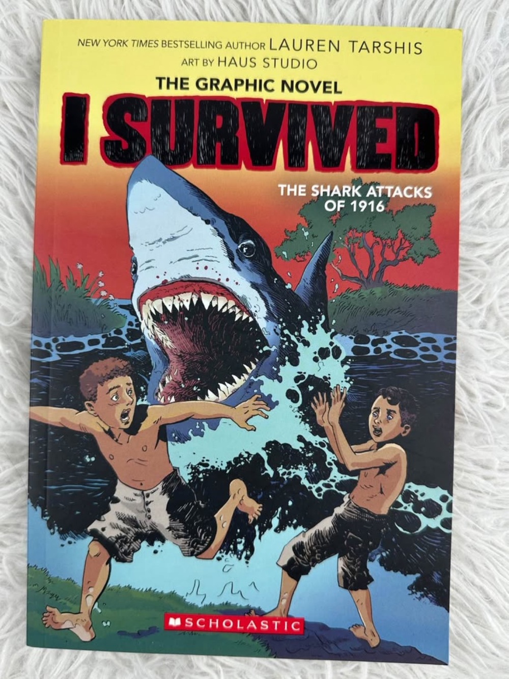 I Survived The Shark Attacks of 1916 Graphic Novel Kids Book